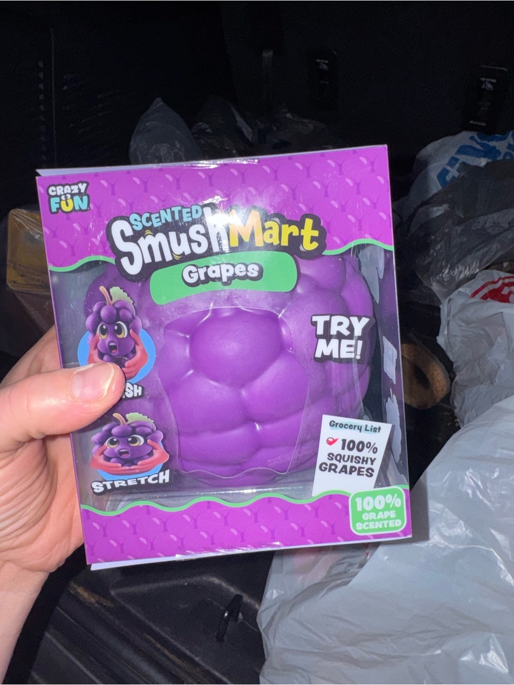 Scented Grapes Squishy Toy - Purple